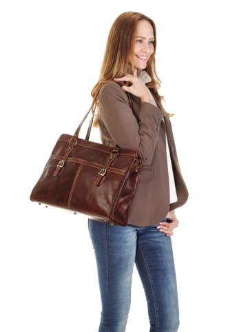 piké Shopper echt Leder in braun