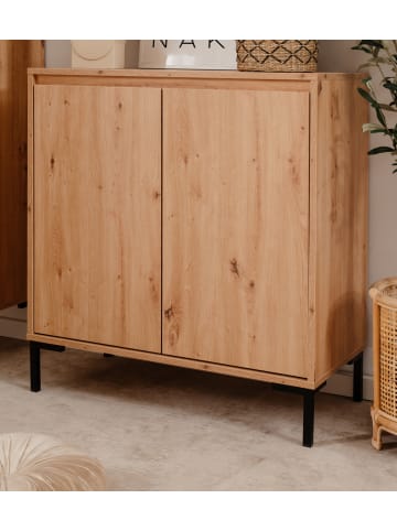 Furn.Design Kommode Eiche Artisan 81 cm modern, Anrichte 2-türig