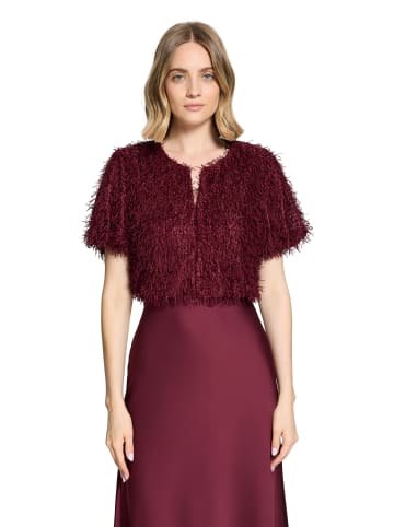 Vera Mont Bomberjacke mit Lurexfaden in Deep Dahlia