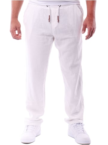 RESLAD Baumwollhose Freizeithose lang in weiß