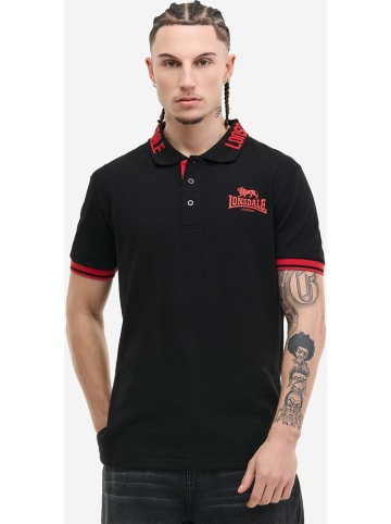 Lonsdale Polo "Byermoor" in Schwarz