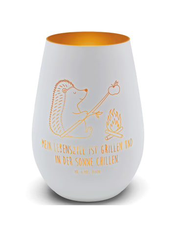 Mr. & Mrs. Panda licht deko Igel Grillen mit Spruch in Weiß