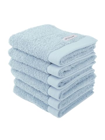 Tom Tailor Gästetuch 6er Pack in Hellblau