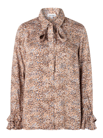 More & More stilvolle Printbluse, abnehmbare Schleife in minimal print