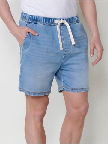 KOROSHI Jogger bermuda strick denim. in blau