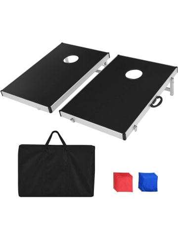 COSTWAY Cornhole Boards tragbar in Schwarz