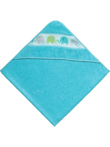 Erwin Müller Frottier Kapuzenbadetuch in türkis