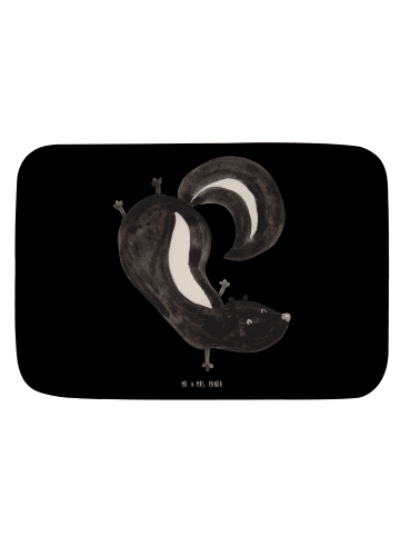 Mr. & Mrs. Panda Badematte Stinktier Handstand ohne Spruch in Schwarz