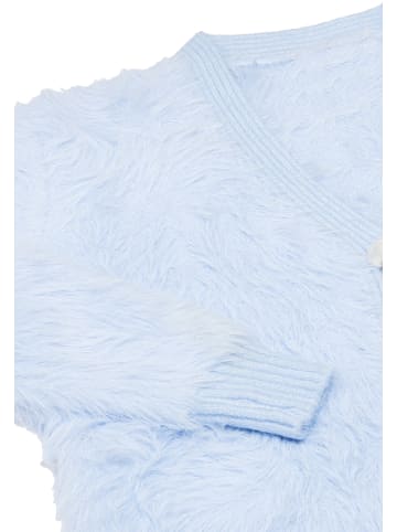 Swirly Strickjacke in Blau