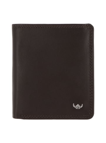 Golden Head Polo Geldbörse RFID Schutz Leder 10 cm in dunkelbraun