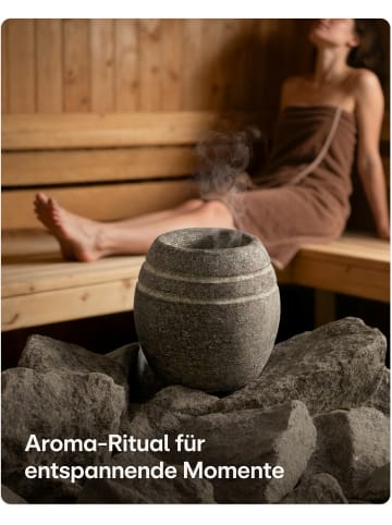 Praknu Sauna Verdampferschale aus robustem Granit – entspannende Duftmomente
