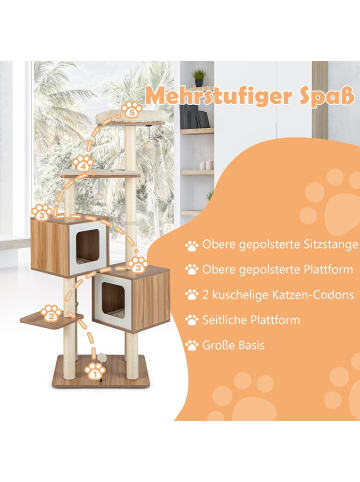 COSTWAY Kratzbaum 163 cm in Beige