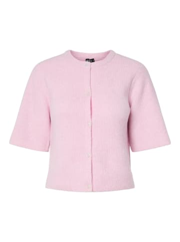 Pieces Strickjacke in Roseate Spoonbill
