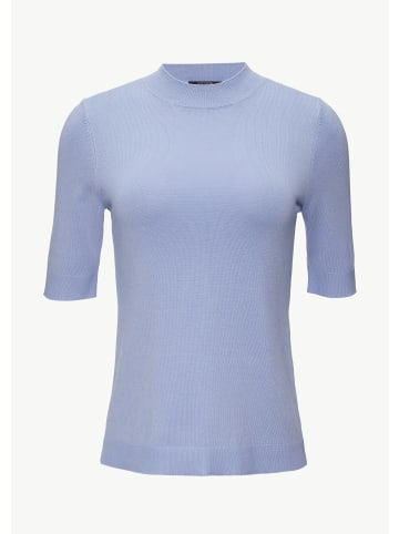 comma Strickpullover kurzarm in Blau