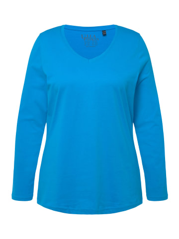 Ulla Popken Shirt in helles azurblau