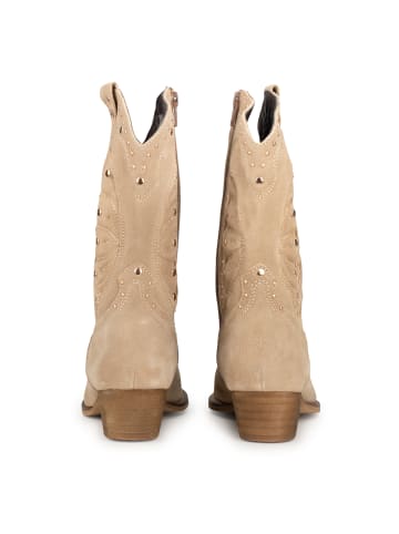 PS Poelman Westernstieffelette "MOCO" in Beige