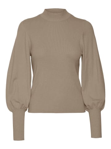 Vero Moda Strickpullover in Silver Mink