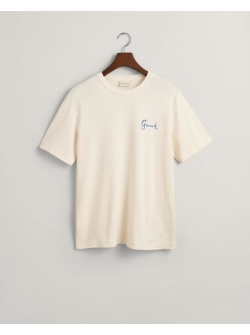 Gant T-Shirt in cream