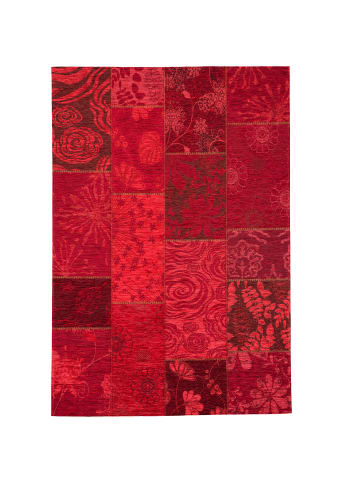 Pergamon Luxus Vintage Designerteppich Patchwork in Rot