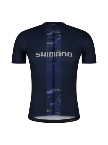 SHIMANO Fahrrad-Kurzarmtrikot LOGO in blau