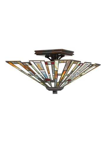 Licht-Erlebnisse Deckenlampe (B)36.7 x (L)36.7 x (H)19.6 cm in Bronze Antik BuntBronze Antik Bunt