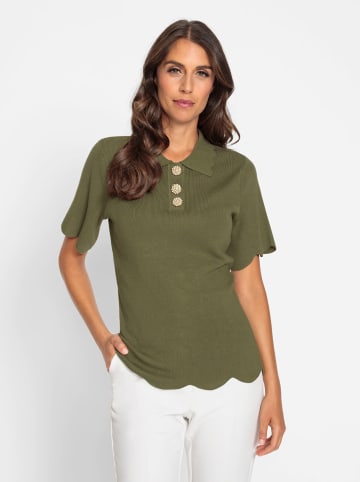 Heine Polopullover in oliv