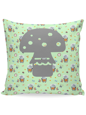 Mr. & Mrs. Panda kuschelkissen 40x40 Pinguin & Maus Wanderer ohn... in Grün