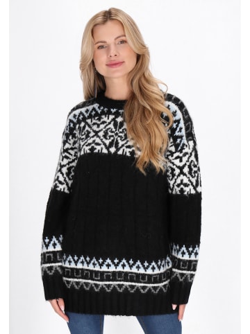 usha FESTIVAL Women Sweater in black multicolor