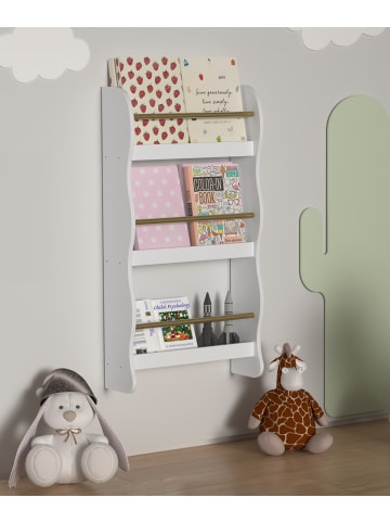 VCM  Holz Kinderregal Bücherregal Kinder Regal Kilaro in Weiß