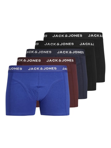 Jack & Jones Boxershorts 5er-Pack Basic Set Trunks Unterhosen JACBLACK in Schwarz-Blau