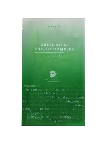 AXIS-Y Tuchmaske Green Vital Energy Complex Sheet Mask, 27 ml