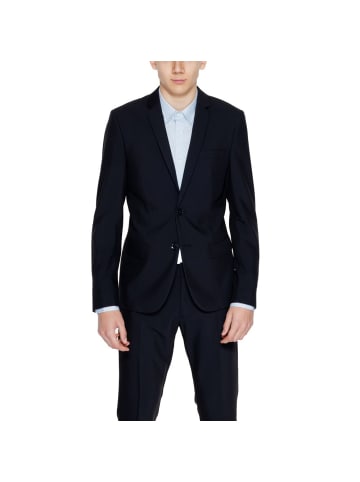 Schwarz Polyester Blazer