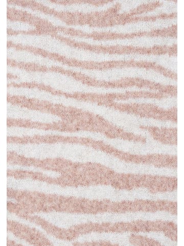 Faera Schal Zebramuster Dreiecksform Spitze Enden in Rosa