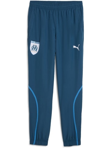 Puma Sporthose "OM PreMatch Woven Pant" in Blau
