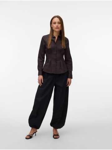 Vero Moda Popelin Hemd in Chocolate Torte