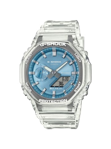 Casio Herrenuhr Transparent / Metallic-Blau Ø 45mm