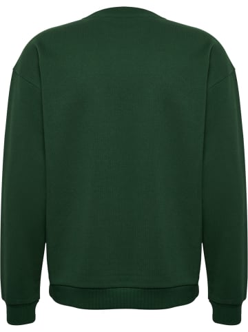Hummel Klassisches Sweatshirt mit Rundhals und dezentem Emblem in Grün