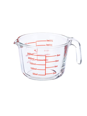 relaxdays Glas-Messbecher in Transparent - 250 ml