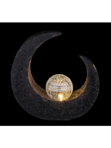 Globo lighting Solarleuchte "SOLARLEUCHTE KUNSTSTOFF BRAUN, 1XLED" in brown