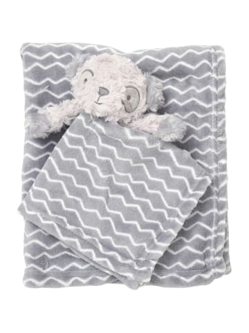 Snuggle Tots Decke Schnuffeltuch Set Bär in grau