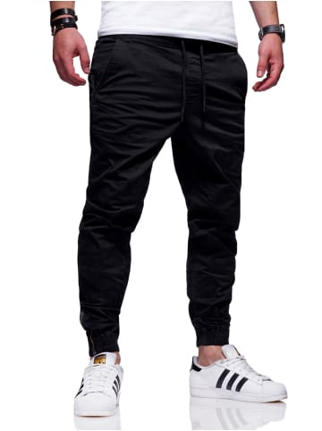 Jack & Jones Chino-Jogger - JJVEGABOB Jogger-Hose Jeanshose Stoffhose in Schwarz