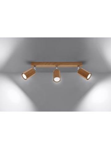 Nice Lamps Deckenleuchte ALEN 3 Eiche holz (L)45cm (B)5cm (H)20cm