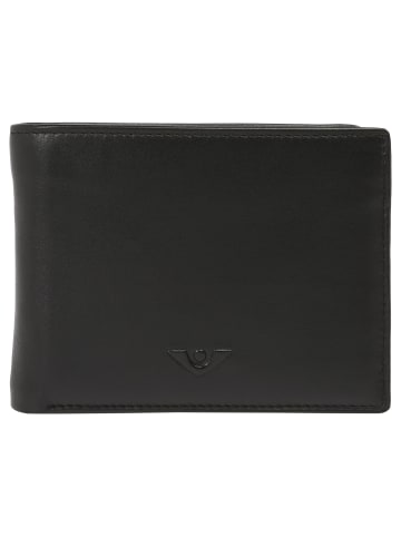 VLD VOi Leather Design Soft Geldbörse RFID Schutz Leder 12 cm in schwarz