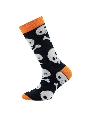 ewers Socken Totenkopf in schwarz