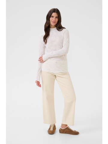 Cream Langarm-Shirt Feminine in Snow White
