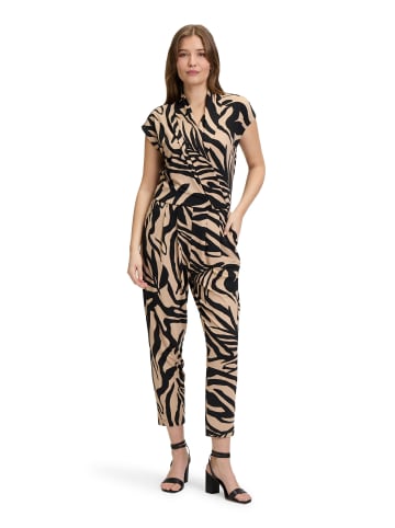Betty Barclay Jumpsuit mit Eingrifftaschen in Schwarz/Beige