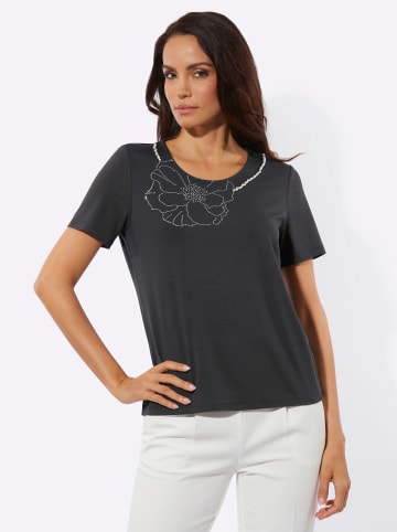 creation L Kurzarmshirt in graphit