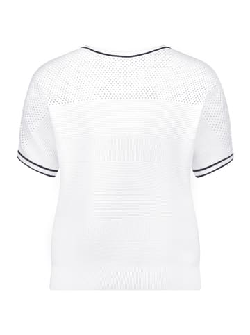 Betty Barclay Feinstrickpullover mit Struktur in Patch White/Dark Blue