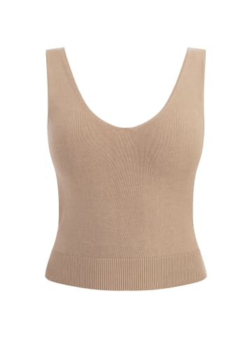 faina Strick Tank Top in Beige