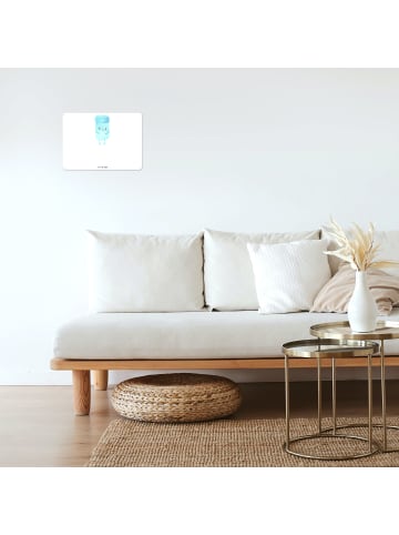 Mr. & Mrs. Panda Schild Beste Freunde Salz mit Spruch in Weiß